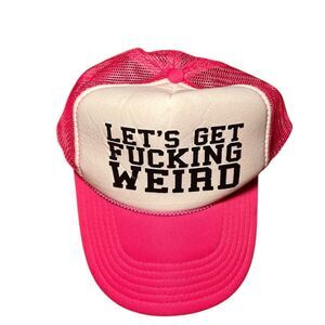 Unbranded Women's Pink and White Hat